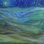 Le montagne di Luigi olio su tela cm 60x50 Vincent