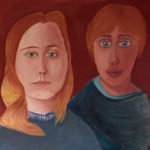 Madre e figlio, olio su tela, cm 70x50