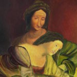 Sant'Anna Maria e la luce di Dio, olio su tela, cm 80x60 Leonardo